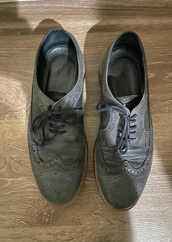 Deri mod klasik ayakkabı - Görsel 4