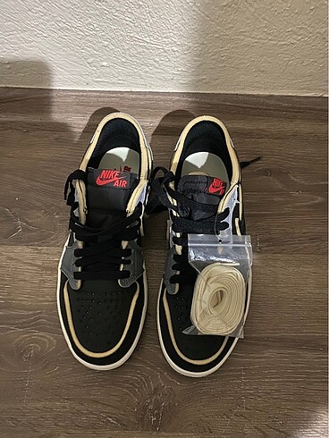 Air jordan 1 low og ex black smoke grey - Görsel 2