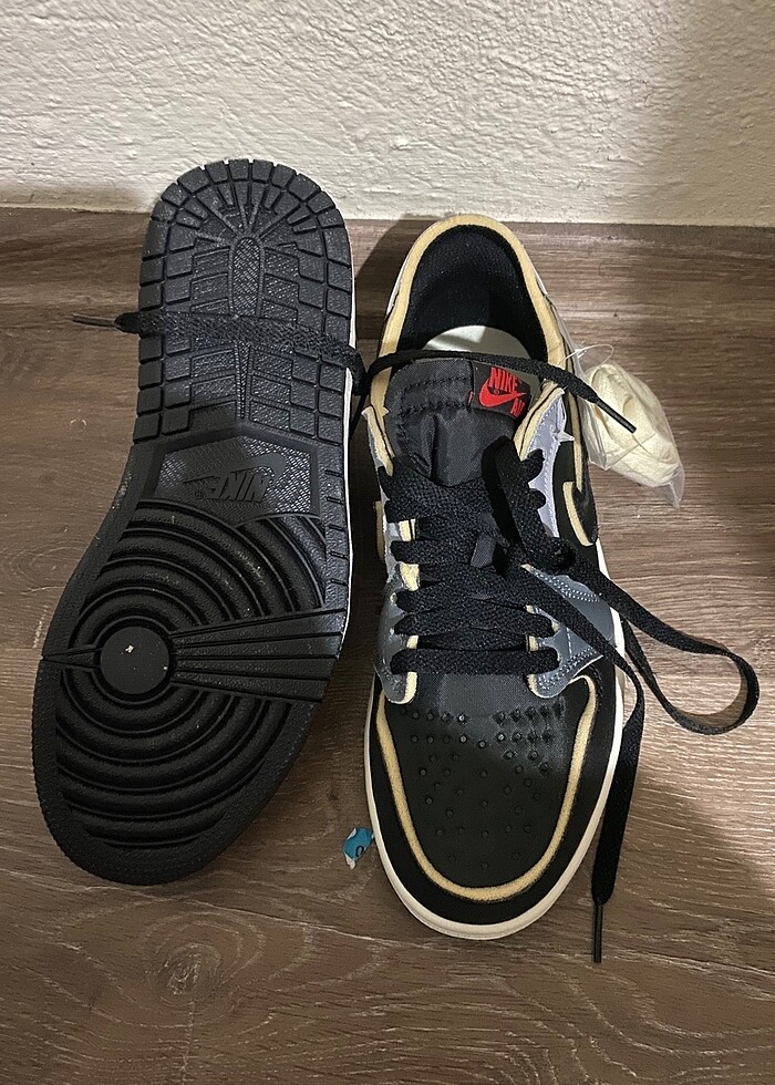 Air jordan 1 low og ex black smoke grey - Görsel 4