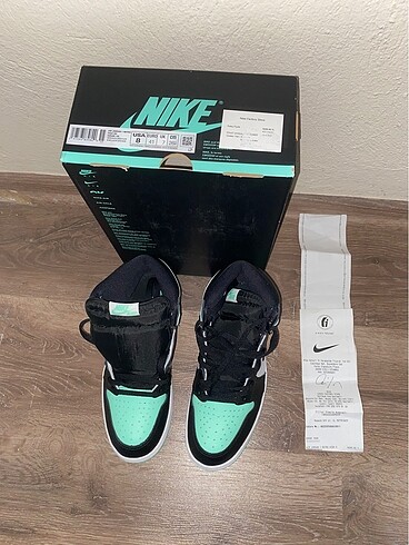41 Beden turkuaz Renk Air jordan 1 retro glow green