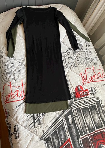 Karol ikili slim mini elbise - Görsel 3