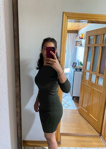 Karol ikili slim mini elbise - Görsel 7