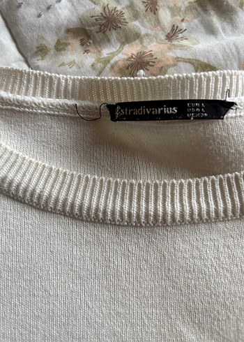 Çizgili, Uzun Kollu crop Triko - Görsel 4