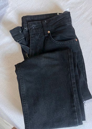 Trendyol & Milla TRENDYOLMILLA SİYAH Regular Fit Midi Denim Kadın Jean