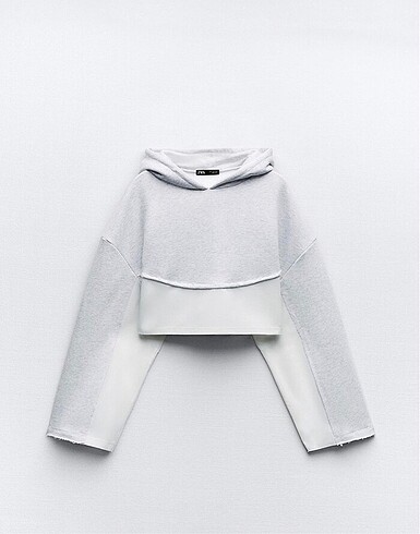 Zara kapüşonlu sweatshirt