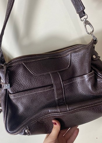 Tods Kahverengi Deri Kadın Çanta - Görsel 5