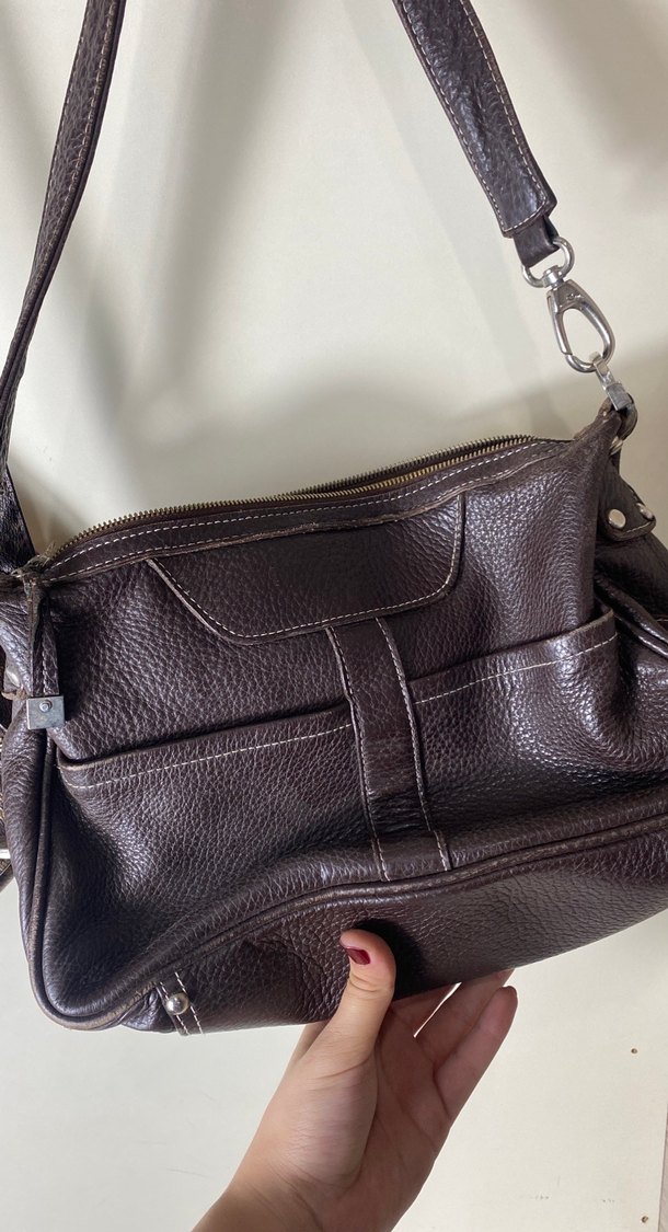 Tods Kahverengi Deri Kadın Çanta - Görsel 5