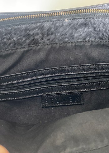 Deri Siyah Kadın Omuz Çantası - Görsel 2