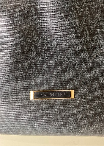 Fermuarlı Mavi Desenli Kadın Çanta - Görsel 2