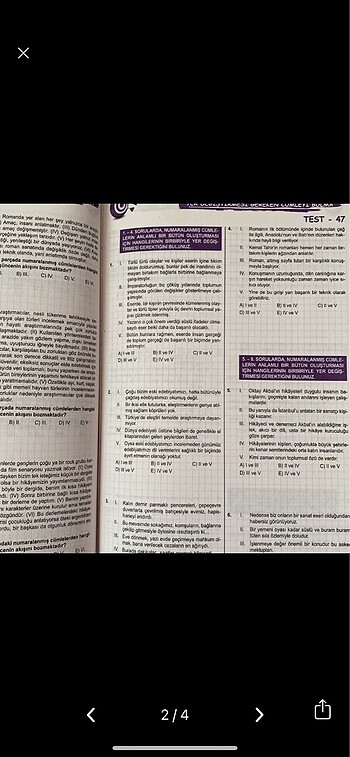  Tyt paragraf yaprak test
