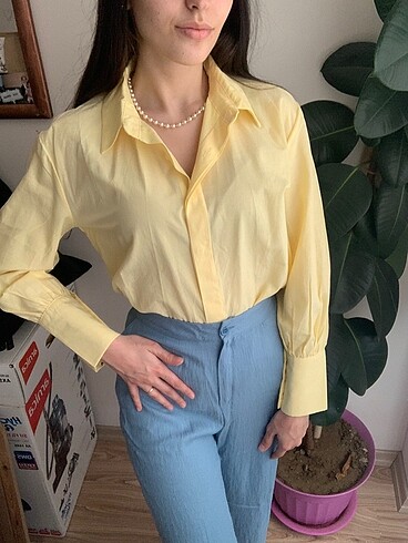 Trendyol & Milla Sarı gömlek
