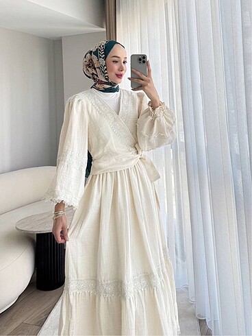 diğer Beden Yeni kadın tesettür ikili müslin takım