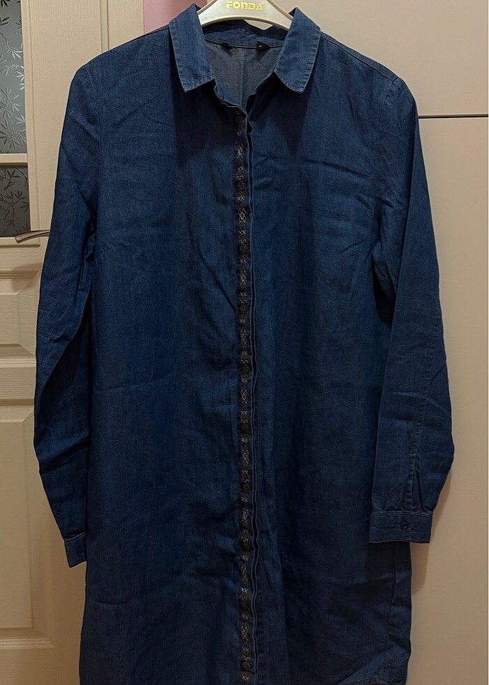 Denim/ jean / kot gömlek - Görsel 4