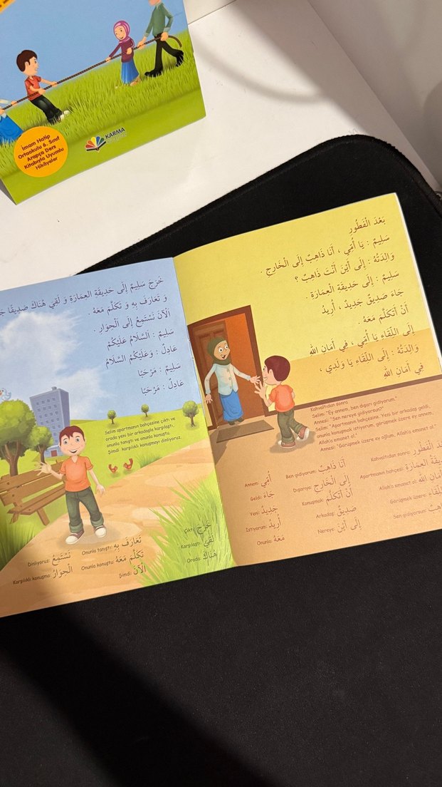 Selim Tanışıyor ve Piknikte - Arapça Çocuk Kitapları - Görsel 3