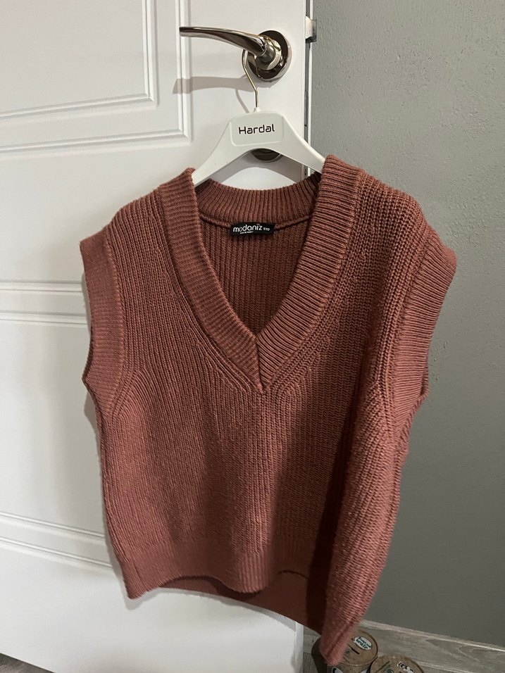 V Yaka Süveter - Görsel 2