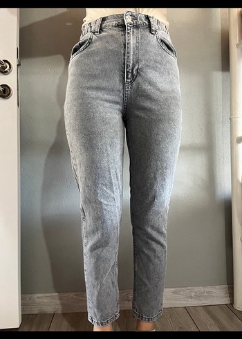 Gri Kadın Denim Pantolon - Görsel 3