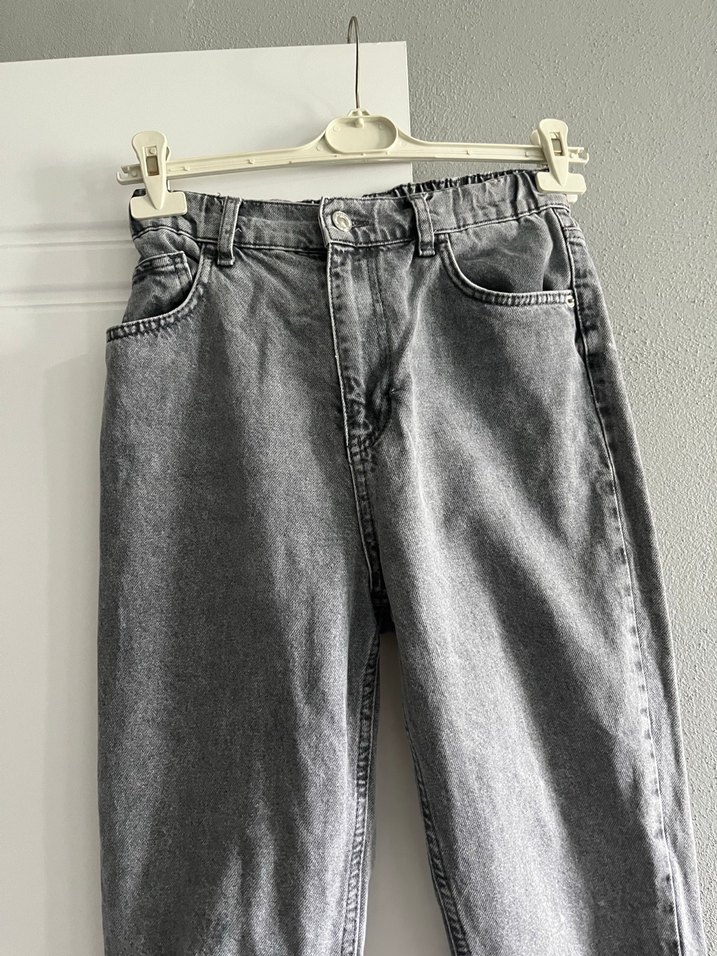 Gri Kadın Denim Pantolon - Görsel 2