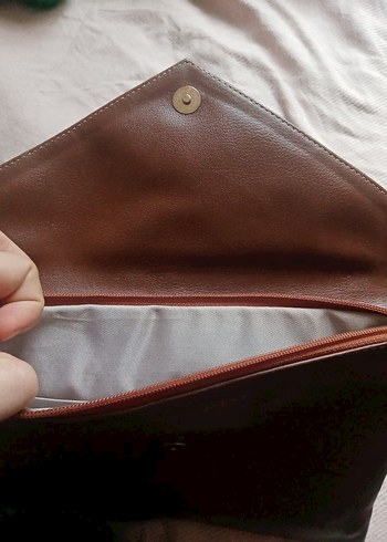 Kahverengi Deri Kemerli Kadın Çanta - Görsel 6