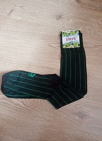 Çizgili dizaltı çorap - Görsel 3