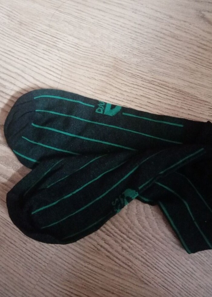 Çizgili dizaltı çorap - Görsel 2