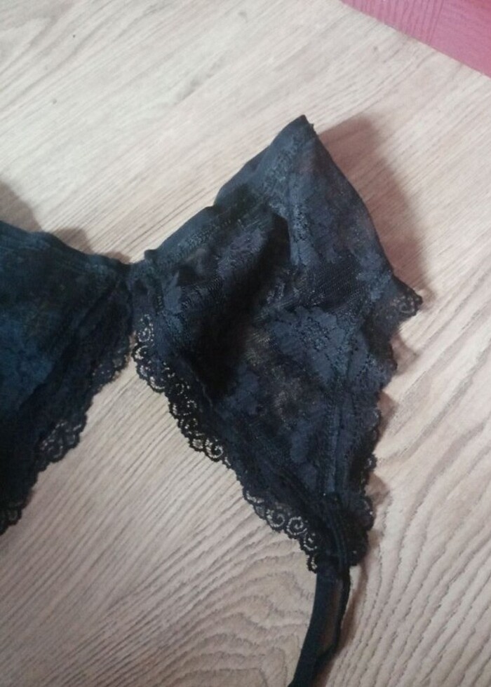 Siyah dantelli jartiyer  - Görsel 2