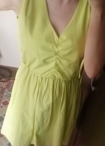 Trendyolmilla büzgülü ipli elbise - Görsel 6