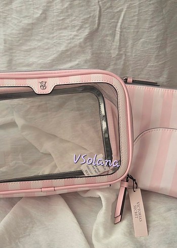 Beden Victorias Secret 3Lü Makyaj Çantası