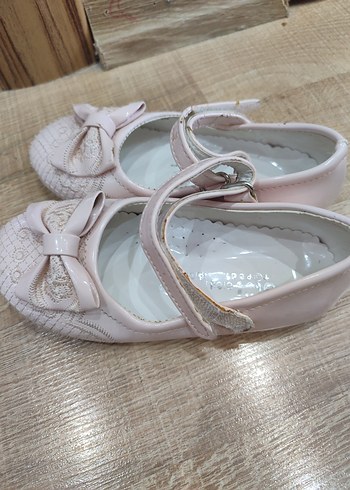 Kız Çocuk Pembe Dantel Detaylı Babet - Görsel 2