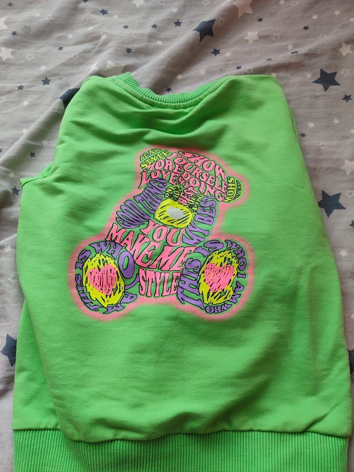 Erkek Çocuk Yeşil Baskılı Sweatshirt - Görsel 3