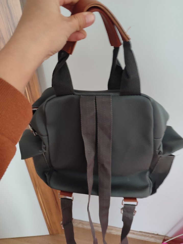 Gri Baskılı sırt çantası - Görsel 2