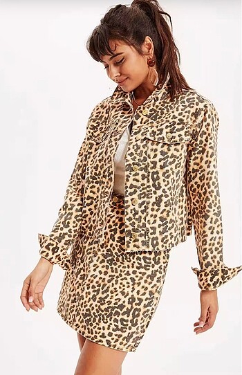 Leopar kot ceket