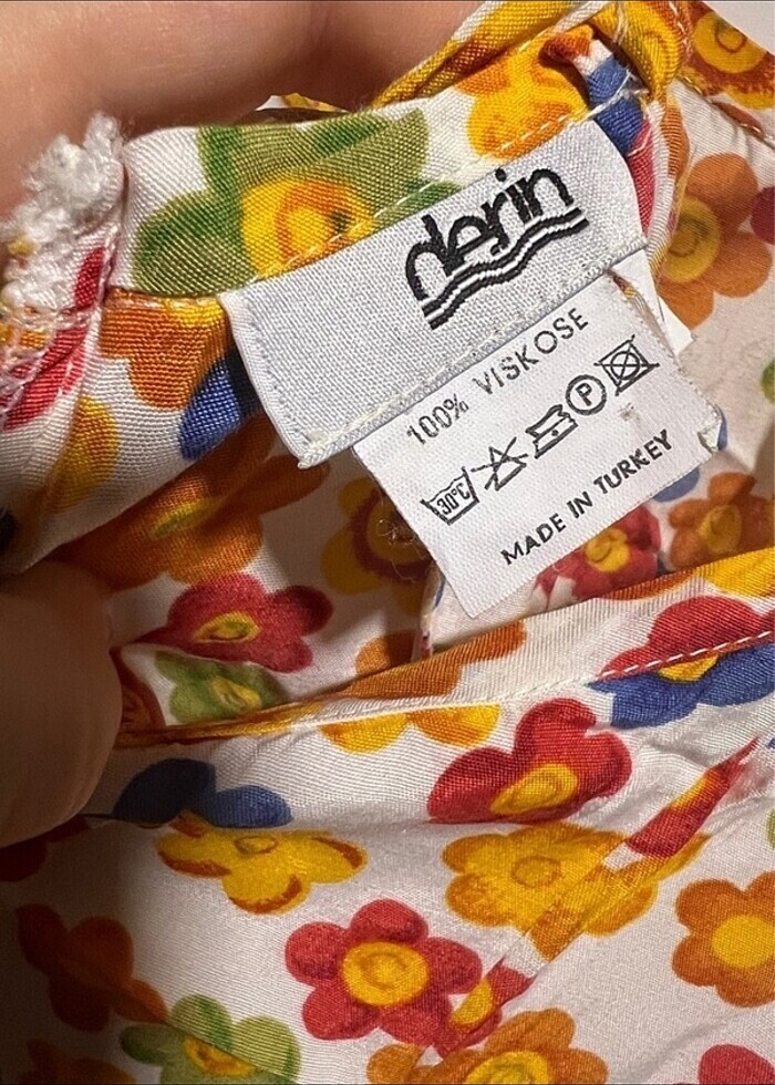 Derin vintage askili elbise - Görsel 4