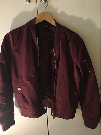 Bordo Bomber Ceket