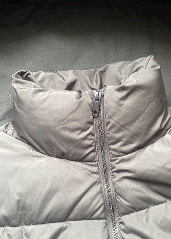 Gri Fermuarlı Kadın Kışlık Mont - Görsel 3