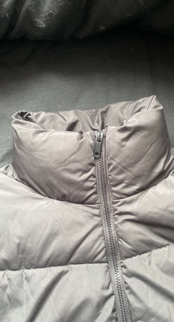 Gri Fermuarlı Kadın Kışlık Mont - Görsel 3