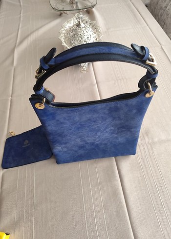 Mulberry Kadın Parlak Mavi Süet Çanta ve Cüzdan