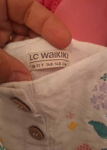 Nakışlı Beyaz Pamuklu Kız Elbisesi - Görsel 3