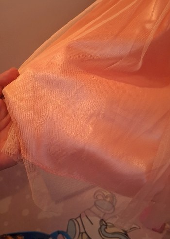 Bej Dantel Detaylı Kız Elbisesi - Görsel 4