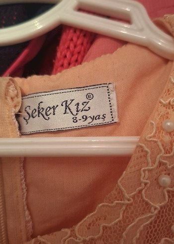 Bej Dantel Detaylı Kız Elbisesi - Görsel 3