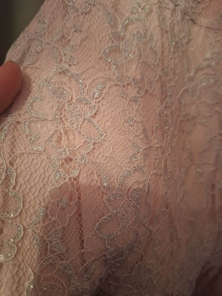 Dantel Detaylı Pembe Kız Elbisesi - Görsel 2