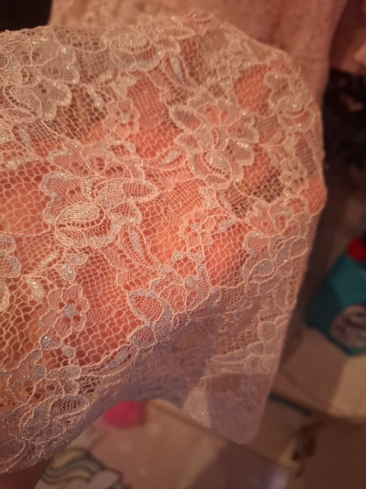 Dantel Detaylı Pembe Kız Elbisesi - Görsel 4