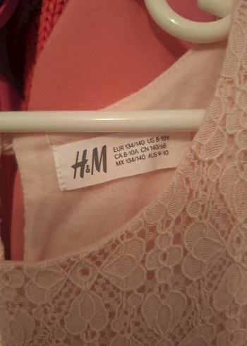 Pembe Dantel Detaylı Kız Elbisesi - Görsel 2