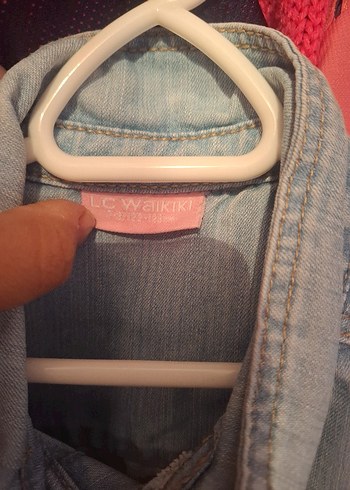 Kız Çocuk Gri Denim Düğmeli Tulum - Görsel 2