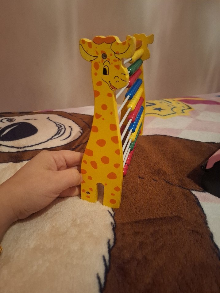 Renkli Ahşap Abaküs Sayma Oyuncağı - Görsel 2