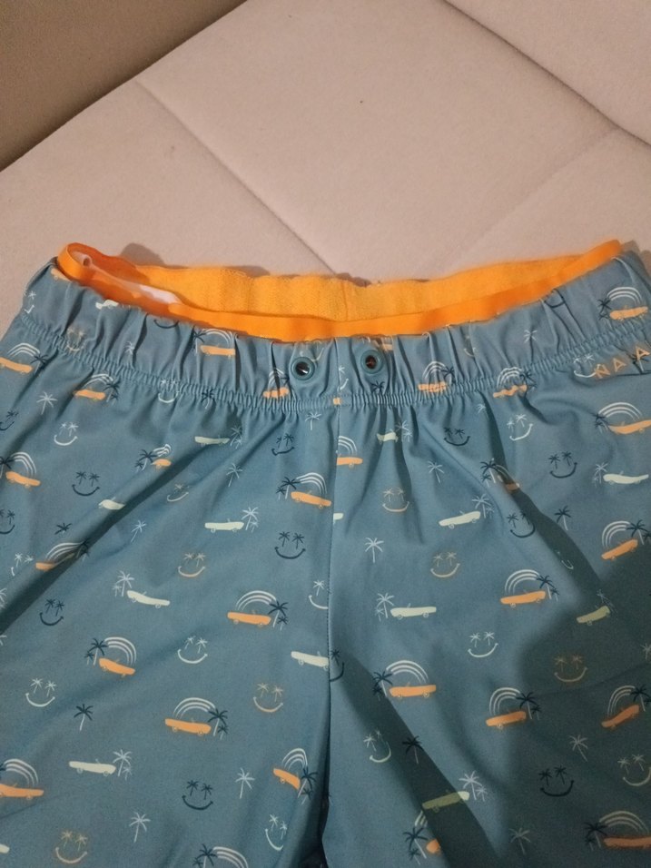 Erkek Çocuk Desenli ve Düz Deniz Şortu - Görsel 3