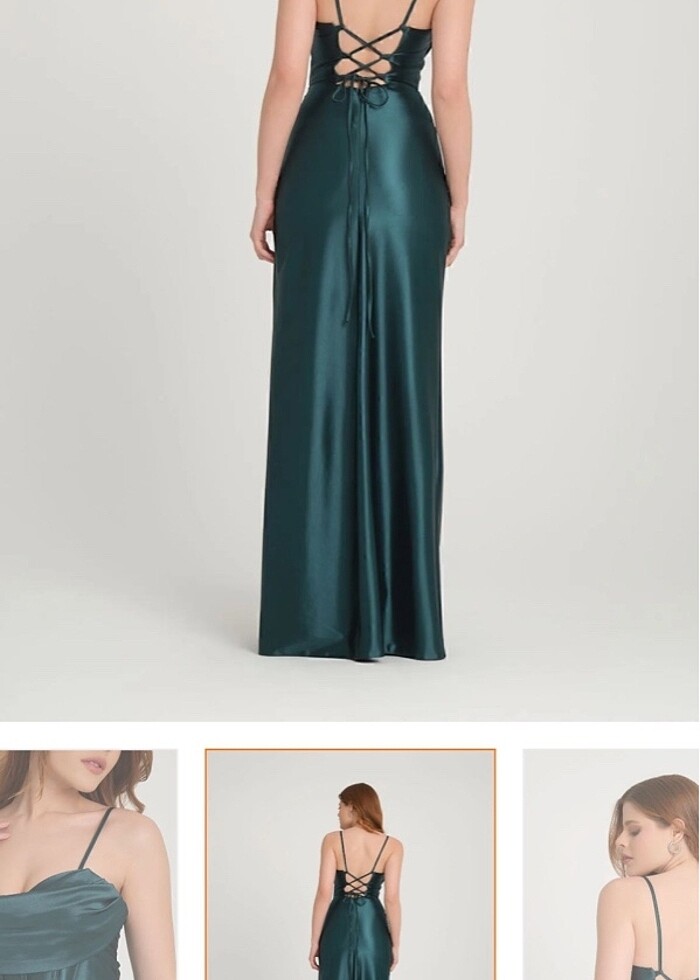 Hiç giyilmemiş abiye elbise - Görsel 3