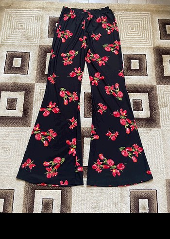 Zara Çiçek Desenli Bohem Kadın Pantolon
