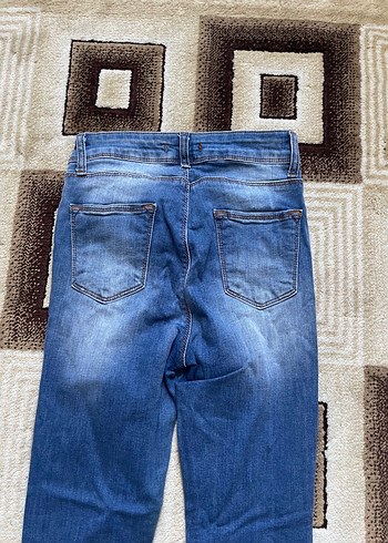 26 Beden mavi Renk Kadın Mavi Denim Normal Kesim Pantolon