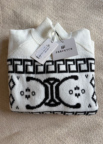 Celine  Beyaz Kazak - Görsel 5