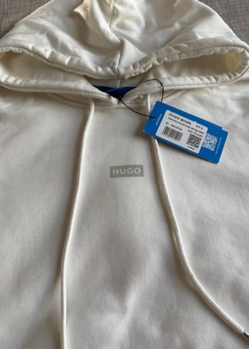 Hugo Beyaz Kapüşonlu Sweatshirt - Görsel 7
